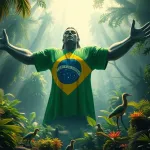 Icone Gigante acordado patria Brasil