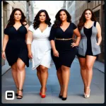 Icone promoção de moda feminina plus size