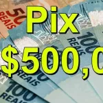 Icone Sorteio de $500.00 no pix